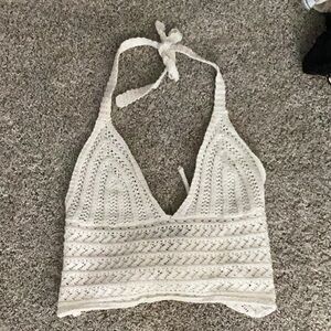 ROMWE Knit Halter Top